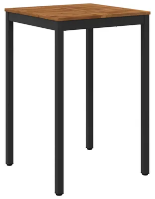 Obrázek produktu pro vidaXL Venkovní barový stůl, přírodní barva a černá, 70 x 68,5 x 105 cm