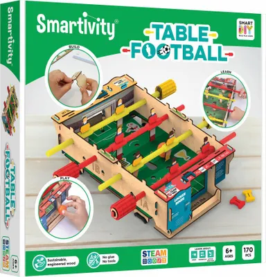 Immagine prodotto di Smartivity Table Football, Tischkicker, Bastelset, DIY, Fußball, Kicker, ab 6 Jahren, STY 304