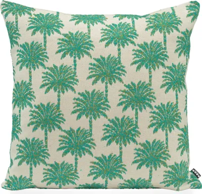 Produktbild von H.O.C.K. Vamosa Palms Outdoor Wendekissen 60x60cm aqua türkis-green Palmen