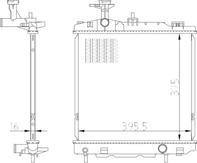 Obrázek produktu pro Chladič, chlazení motoru NRF 550022