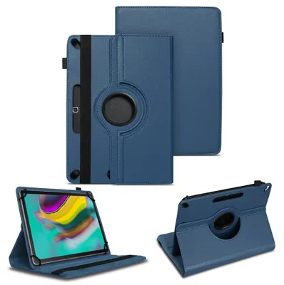 Produktbild von Tasche für Samsung Galaxy Tab S5e Hülle Tablet Schutzhülle Cover Case DrehbarFarben:Blau