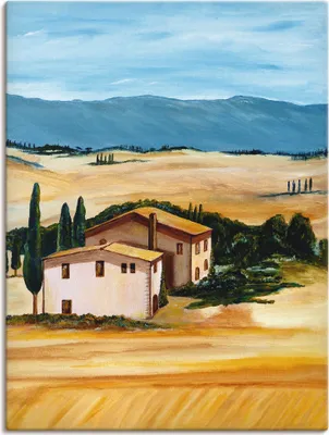 Produktbild von ARTland Leinwandbild Sommer in der Toskana Größe: 45x60 cm
