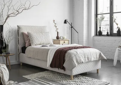 Produktbild von MIUFORM Sleepy Luna - Polsterbett - 90x200cm - Beige - Bett Schlafbett