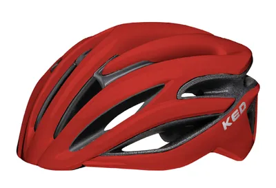Produktbild von KED Rayzon Sport Fahrradhelm – Belüfteter Rennradhelm Mit LED Rücklicht Und Aerodynamischem Design I Helm Farbe: fiery red Größe: 55-59 (M)