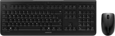 Produktbild von CHERRY DW 3000, Kabellos, RF Wireless, Mechanischer Switch, QWERTZ, Schwarz, Maus enthalten