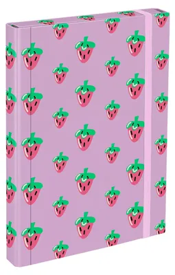 Image de Classeur de rangement A4 pour enfants, modèle "Heftbox", avec élastique de fermeture - Couleur lavande