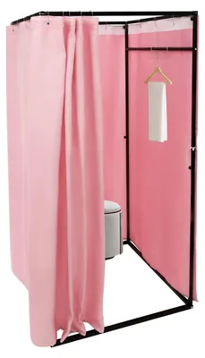Productafbeelding van Vrijstaande Kleedcabine 100 x 100 x 200 cm met Gordijnen