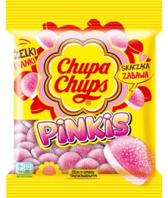 Obrázok produktu pre Chupa Chups Pinkies jahodové želé cukrovinky, 90 g