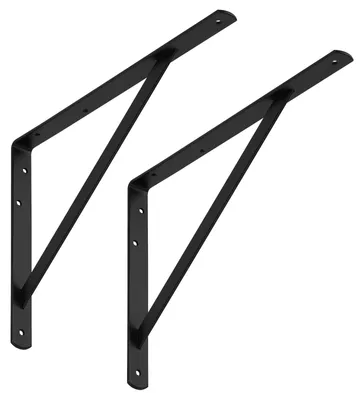 Obrázok produktu pre SOTECH konzola pre ťažké zaťaženie 400 x 275 x 30 x 4 mm, čierna (2 ks)