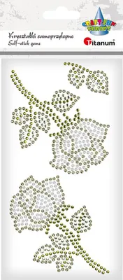 Produktbild von Selbstklebende Kristalle Rosen Titanum