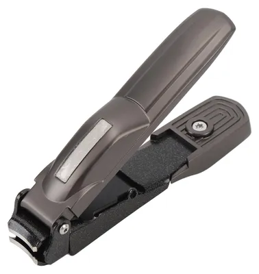 Image de Coupe-ongles avec bac de récupération, en acier inoxydable, grande ouverture, pour les ongles des mains et des pieds
