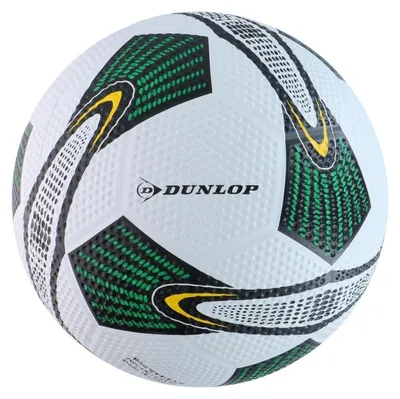 Obrázok produktu pre Futbalová lopta veľkosti 5, tréningová, Dunlop, na nohu, pre ihrisko Orlik, zápasová, zelená