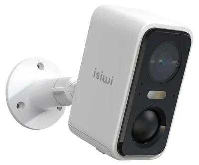 Productafbeelding van Isiwi draadloze camera met batterij, 3 MP, geschikt voor buitengebruik, nachtzicht in kleur, videocamera