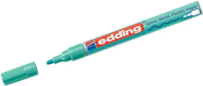 Zdjęcie produktu dla Marker błyszczący edding 751 zielono-metaliczny Opakowanie 10 sztuk