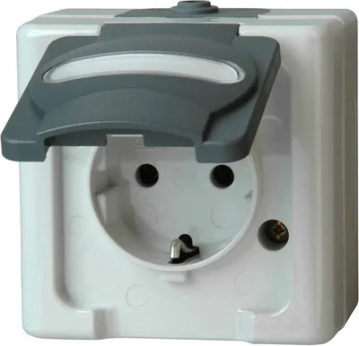 Produktbild von Kopp 103356006, CEE 7/3, 1 Modul(e), CEE 7/4, Grau, 250 V, 16 A