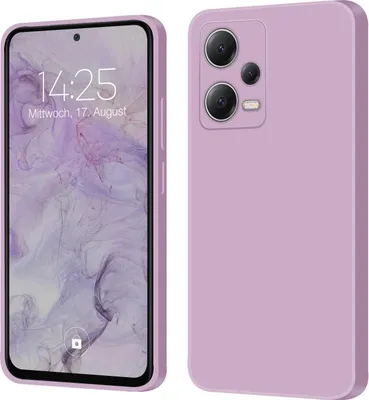 Produktbild von Hülle für Xiaomi Redmi Note 12 5G Case Cover Bumper Silikon Softgrip Schutzhülle Farbe: Lila