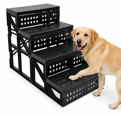 Image de Escalier pliable pour chiens, antidérapant, idéal pour les animaux de compagnie