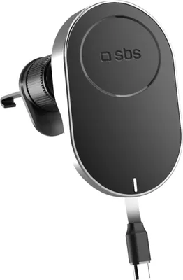 Obrázok produktu pre SBS TESUPP15WRETRACABL, Mobilný telefón / smartfón, Aktívny držiak, Auto, Čierna