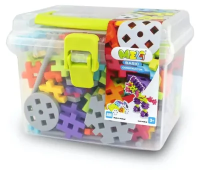 Produktbild von Meli Basic Constructor Set Travel Box – 250 Elemente für kleine Baumeister