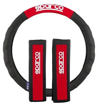 Produktbild von SPARCO SPC1111KRS Lenkradbezug Ø37-38cm Schwarz Rot Lenkradhülle