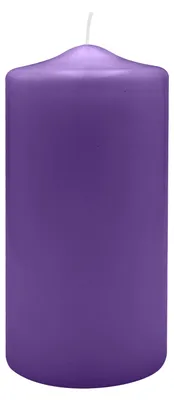 Produktbild von Spitzkopf Stumpen Kerzen Lila 20 x Ø 9 cm, 6 Stück