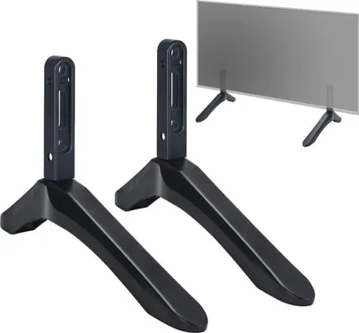 Produktbild von Universal TV Ständer für die meisten 26-100 Zoll LED LCD Fernseher Tisch Standfuß, die EIN Montageloch an der Unterseite zwischen