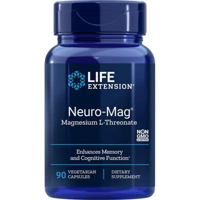 Imagen del producto de Life Extension: Suplementos alimenticios Neuromag, Magnesio L-Treonato, 01603