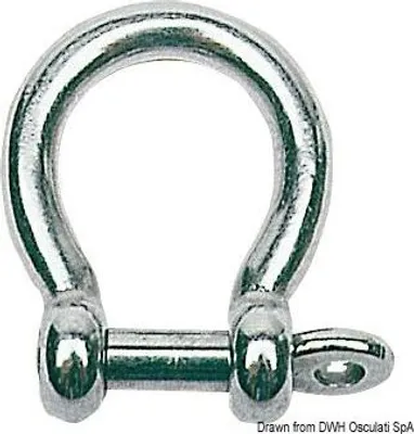 Produktbild von Omega-Schäkel 5 mm aus Edelstahl AISI 316, poliert - Osculati 08.421.05