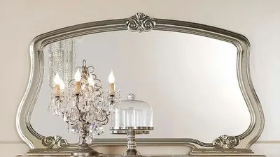 Produktbild von Casa Padrino Luxus Barock Spiegel Silber - Italienischer Barockstil Wandspiegel - Luxus Möbel im Barockstil - Barock Möbel -  Italy - Luxus Qualität