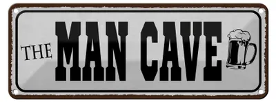 Produktbild von Blechschild Spruch 27x10cm the Man Cave Bier Dekoration