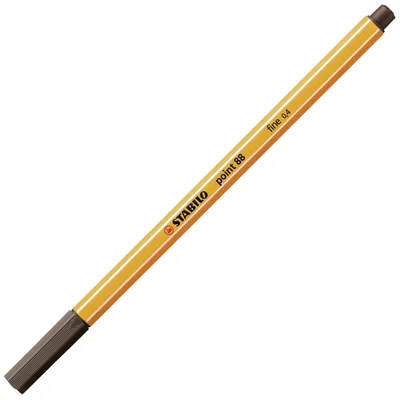Zdjęcie produktu dla Fineliner - STABILO point 88 - pióro pojedyncze - umbra