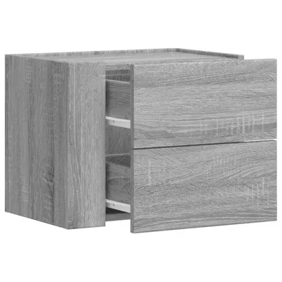 Immagine prodotto di Comodino a Muro Grigio Sonoma 45x30x35 cm