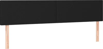 Produktbild von vidaXL Kopfteile Schwarz 200x5x78/88 cm Stoff