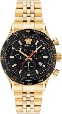Produktbild von Versace Herren Uhr Armbanduhr Chronograph Edelstahl Hellenyium VE2U00622