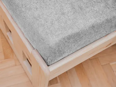 Obrázek produktu pro Froté prostěradlo do dětské postýlky světle šedé 60x120 cm