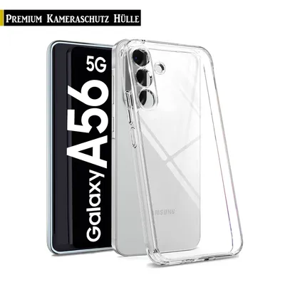 Produktbild von Für Samsung Galaxy A56 5G - Handy Silikon Hülle Transparent Kamera Schutz Hülle Tasche Case Handyhülle Cover