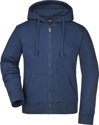 Produktbild von Ladies' Hooded Jacket - Damen Kapuzenjacke, Größen:S, Farbe:navy