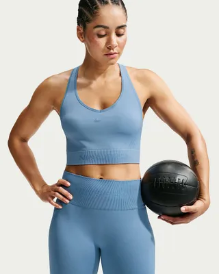 Obrázek produktu pro NIKE W NP DF SMLS TANK WORK, barva: modrá. Velikost: M