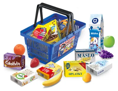 Obrázok produktu pre Nákupný košík s príslušenstvom modrá