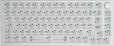 Image de Glorious GMMK Pro 75% Layout Clavier barebone, blanc glacé, ISO