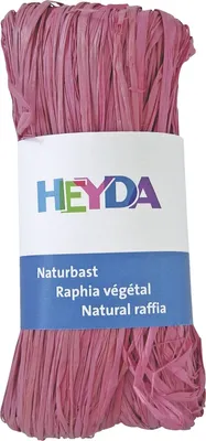 Produktbild von Naturbast 50g rosa Packung mit 5 Stück