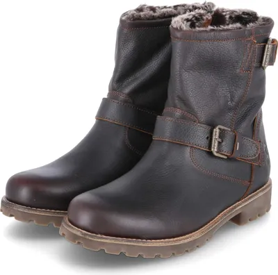 Produktbild von Panama Jack Herren Biker Boots Winterstiefeletten FAUST C4 Braun Leder wasserfest Größe: 44