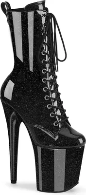 Produktbild von FLAMINGO-1040GP Damen Booties von Pleaser, Schwarz  , EU 39, US 9