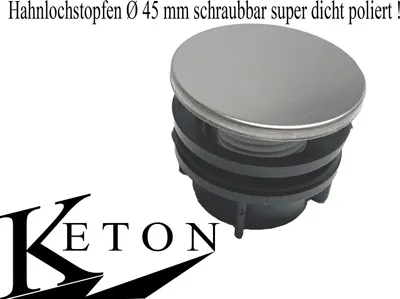 Keton Hahnlochstopfen Hahnlochabdeckung Spülbecken Blindstopfen Stopfen Edelstahl Spüle Deckrosette  Ø35mm - 39mm