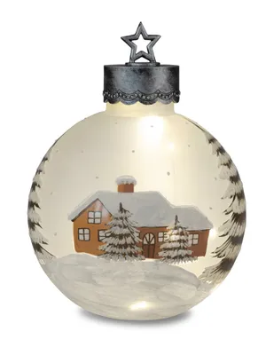 Produktbild von formano XXL LED Deko-Kugel 30 cm Winterdekor Glaskugel Timer 6 h/18 h beleuchtet
