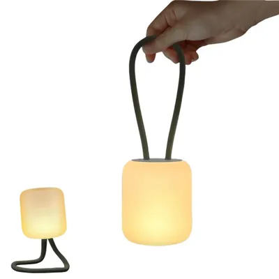 Produktbild von Campinglampe,flexible Outdoorlampe zum Aufhängen,Hinstellen und Montieren,dimmbare Campingleuchte,wiederaufladbar,Campinglicht,Outdoor Tischlampe,Blau