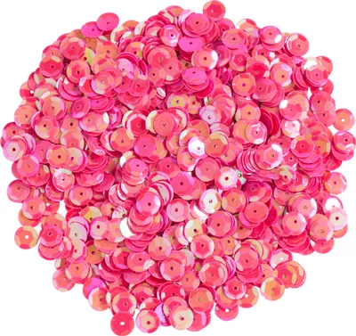 Produktbild von Pailletten gewölbt, Irisierend, Ø 6 mm, 1400 Stück Pink