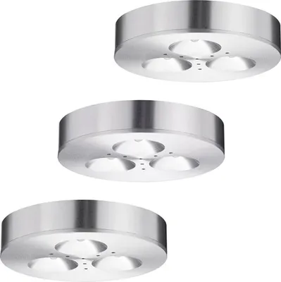 Produktbild von Paulmann Möbel Aufbauleuchte Set Plane LED 3x3W 12VA 350mA 70mm Alu/Metall