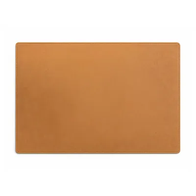 Produktbild von PuK Premium Leder Schreibtischunterlage | 60 x 40 cm aus recyceltem Leder | Schreibtischunterlage für Büro & Homeoffice | Wasserabweisend, rutschfest