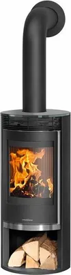 Produktbild von Oranier Rota 2.0 Kaminofen Stahl Schwarz mit Glas-Abdeckplatte